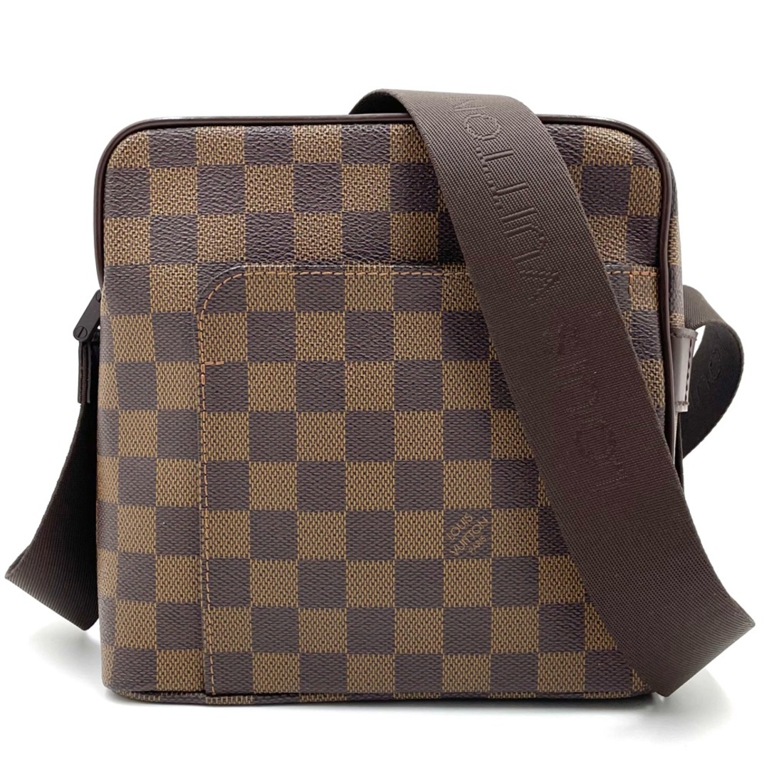 【限定価格】LOUIS VUITTON ルイヴィトン ショルダーバッグ ダミエ オラフPM 肩掛け 斜め掛け ブラウン 茶 鞄 かばん N41442    ゴールド金具 レディース 定番【品】