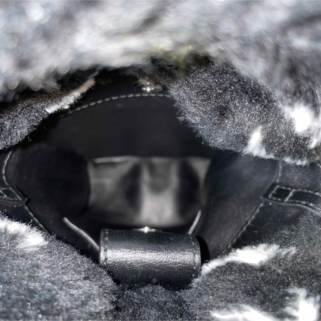Balenciaga 美品 2way ロゴ ファー ハンドバッグ バレンシアガ