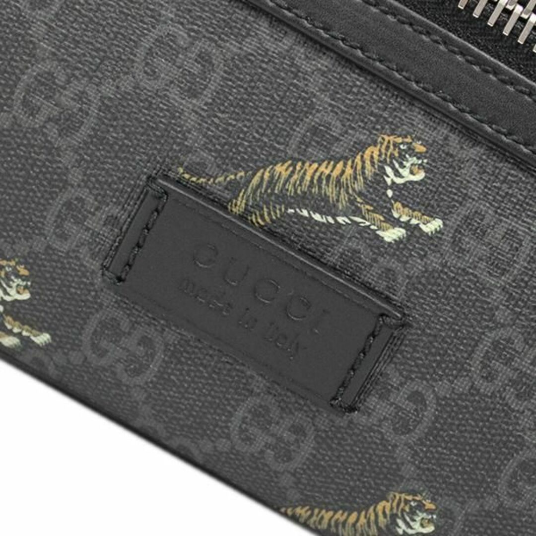 美品 グッチ バッグ GGスプリーム ボディバッグ ブラック 05975