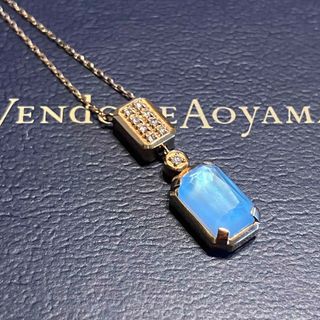 ヴァンドームアオヤマ(Vendome Aoyama)のk18 トパーズとダイヤモンド　ネックレス(ネックレス)