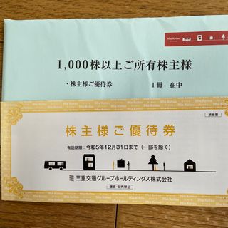 三重交通グループホールディング　株主優待券　1冊(その他)