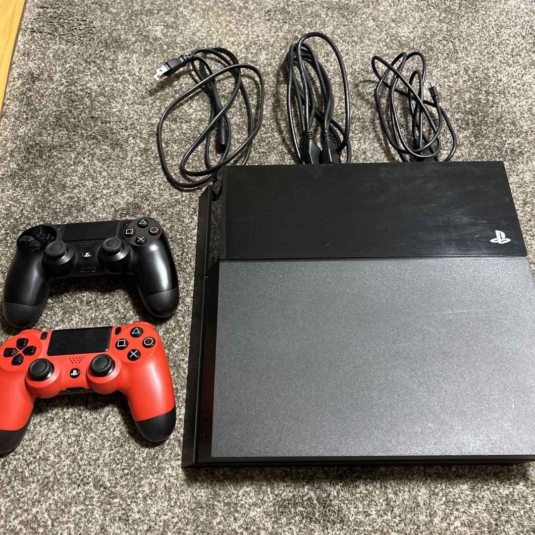 PlayStation4 - PlayStation4 中古 箱無し コントローラー2つ付きの+