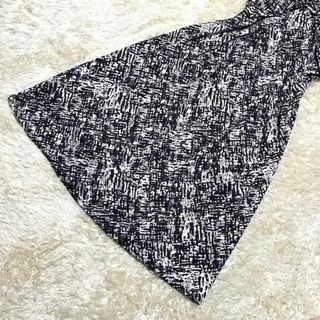 タグ付き未使用品】ミミグラント 総柄ワンピース 五分袖 胸元バックル