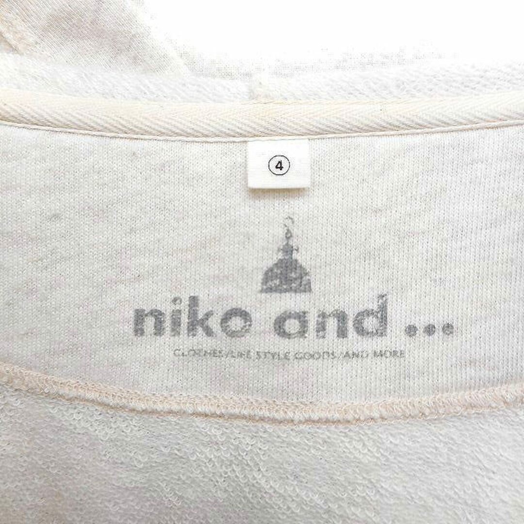 niko and...(ニコアンド)のニコアンド Niko and.. ジップアップ パーカー スウェット フード 4 レディースのトップス(パーカー)の商品写真
