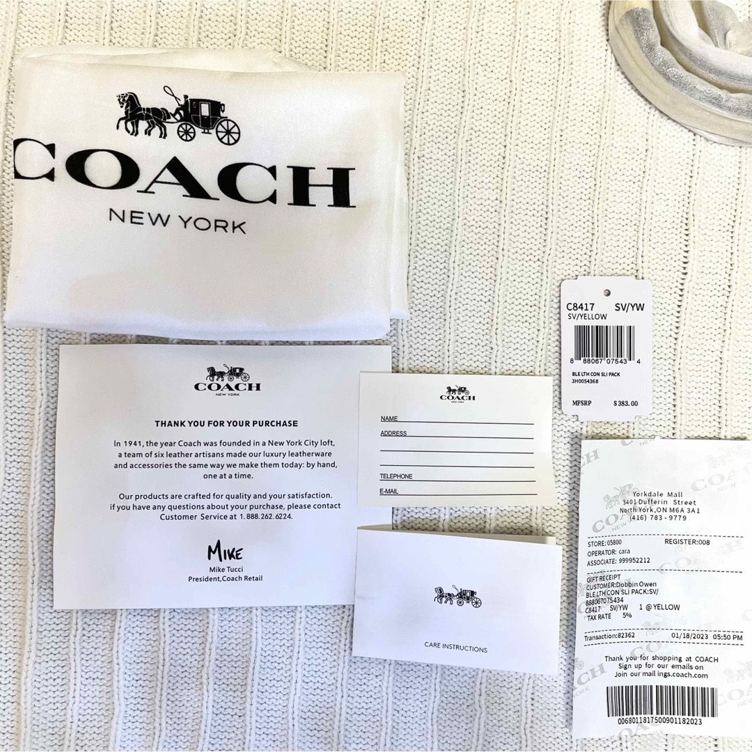 COACH(コーチ)の【新品未使用】コーチ 2WAY C8417 ショルダーバッグ キャンバス レディースのバッグ(トートバッグ)の商品写真