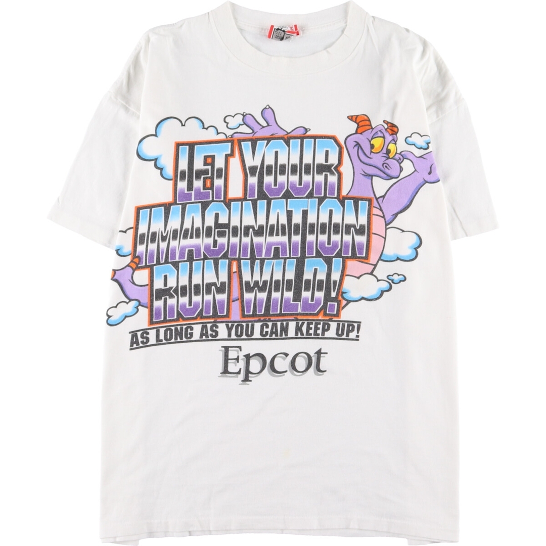 615cm肩幅90年代 DISNEY DESIGNS キャラクタープリントTシャツ USA製 メンズXL ヴィンテージ /eaa346604