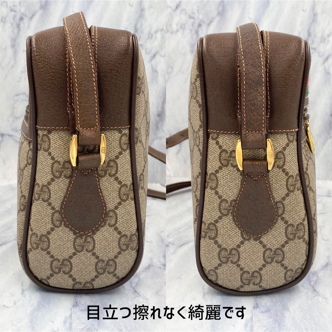 美品】オールドグッチ☆ショルダーバッグ シェリーライン レザー PVC