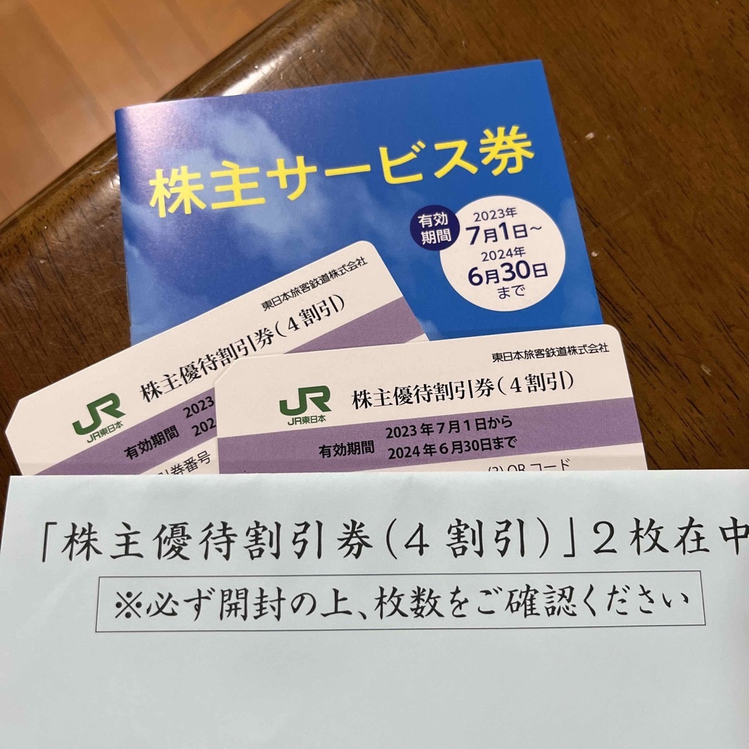 JR東日本　株主優待割引券(4割引)