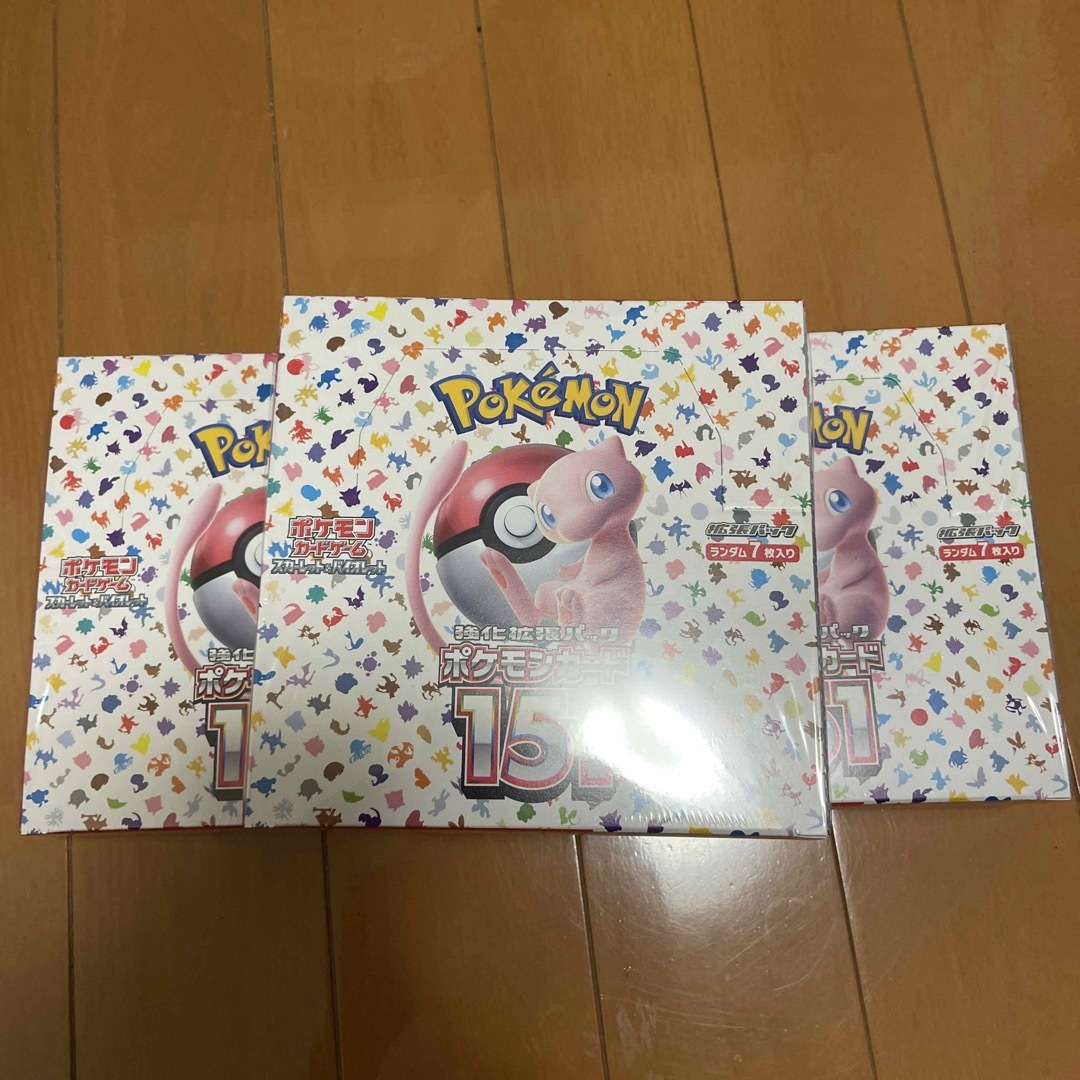 ポケモンカード 151 シュリンク付き 3ボックス - Box/デッキ/パック