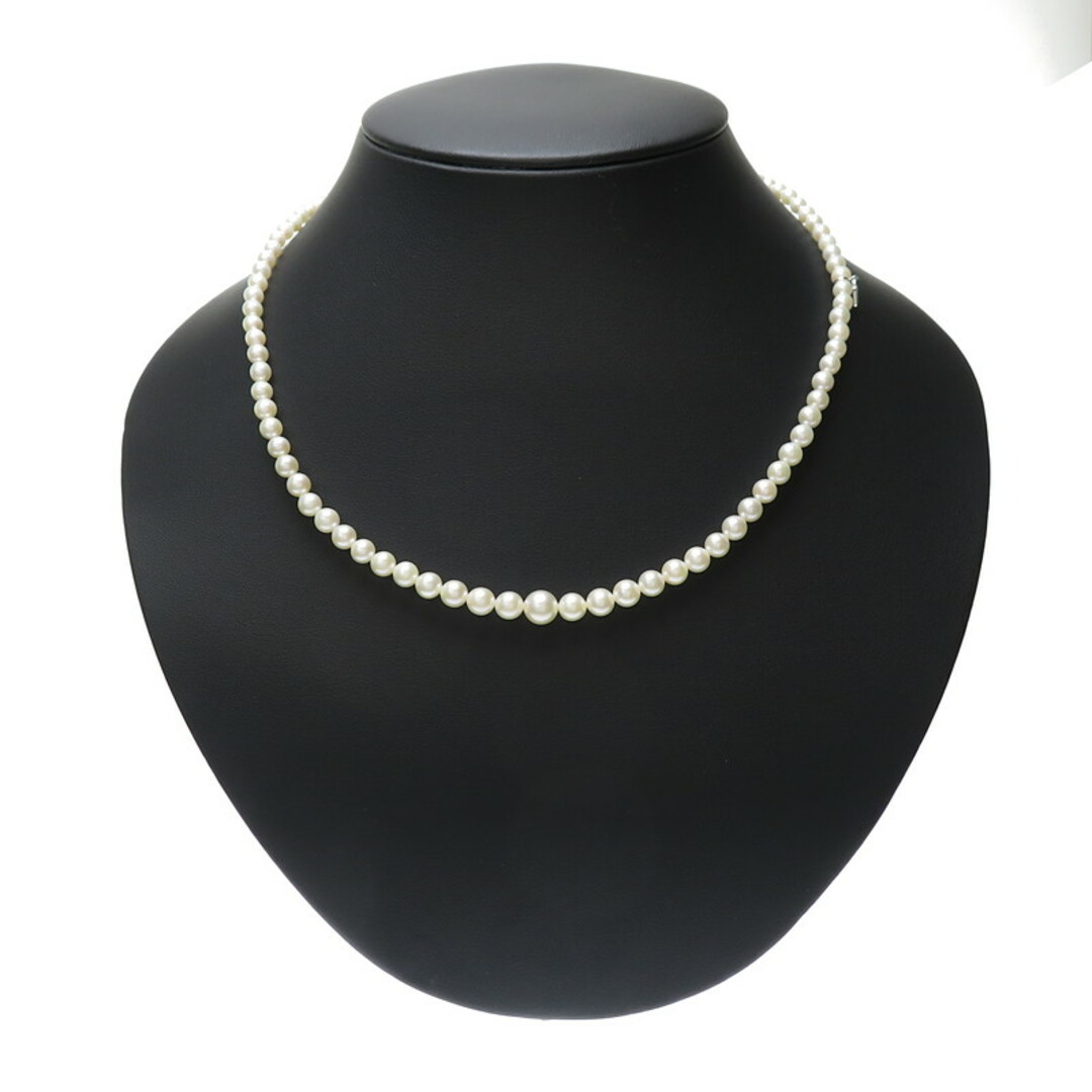 ミキモト MIKIMOTO アコヤ真珠 7.1-7.3mm ネックレス 38cm SV シルバー パール VLP 90176375