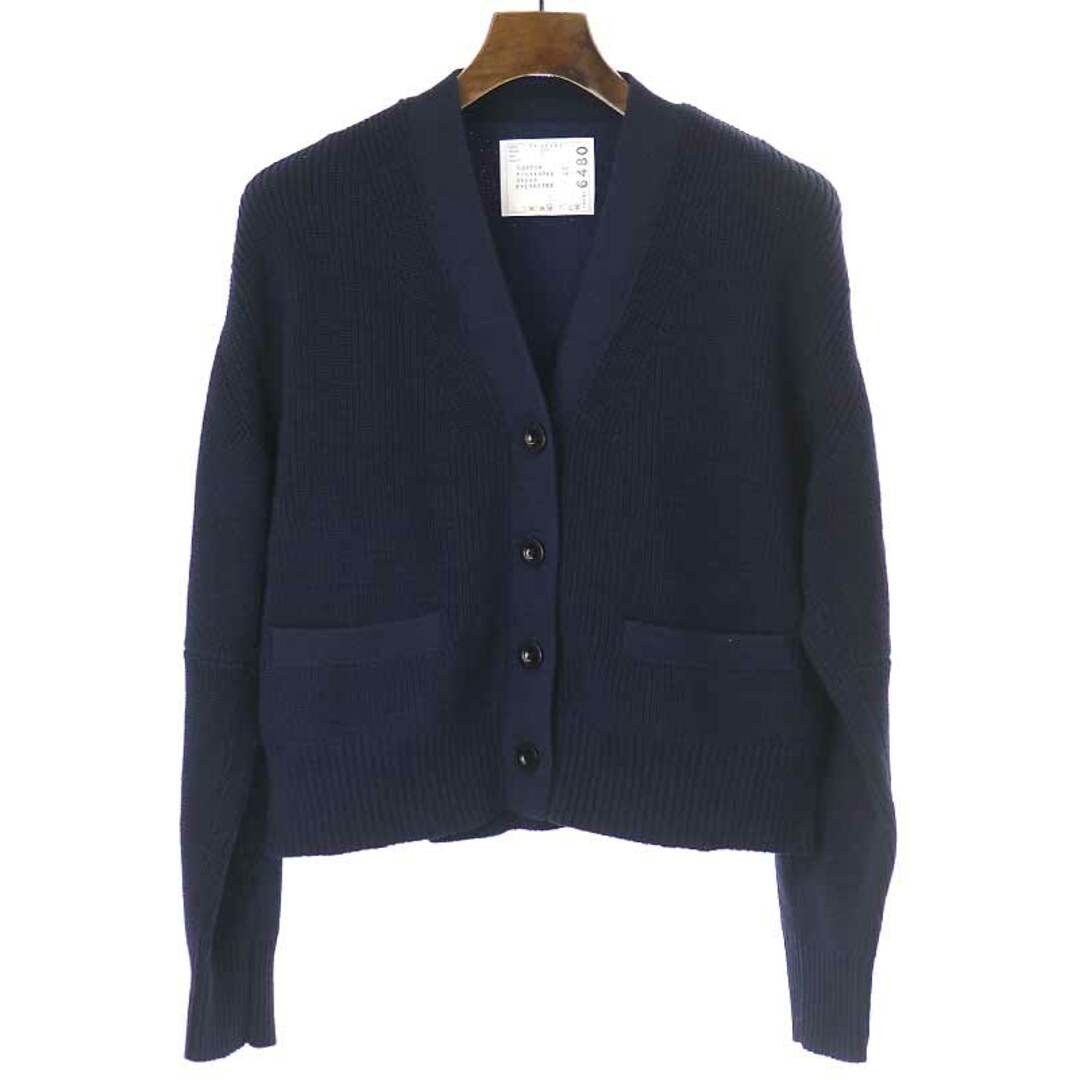 sacai - sacai サカイ ドッキングデザインカーディガンの通販 by sacai - sacai サカイ ドッキングデザインカーディガンの通販 by