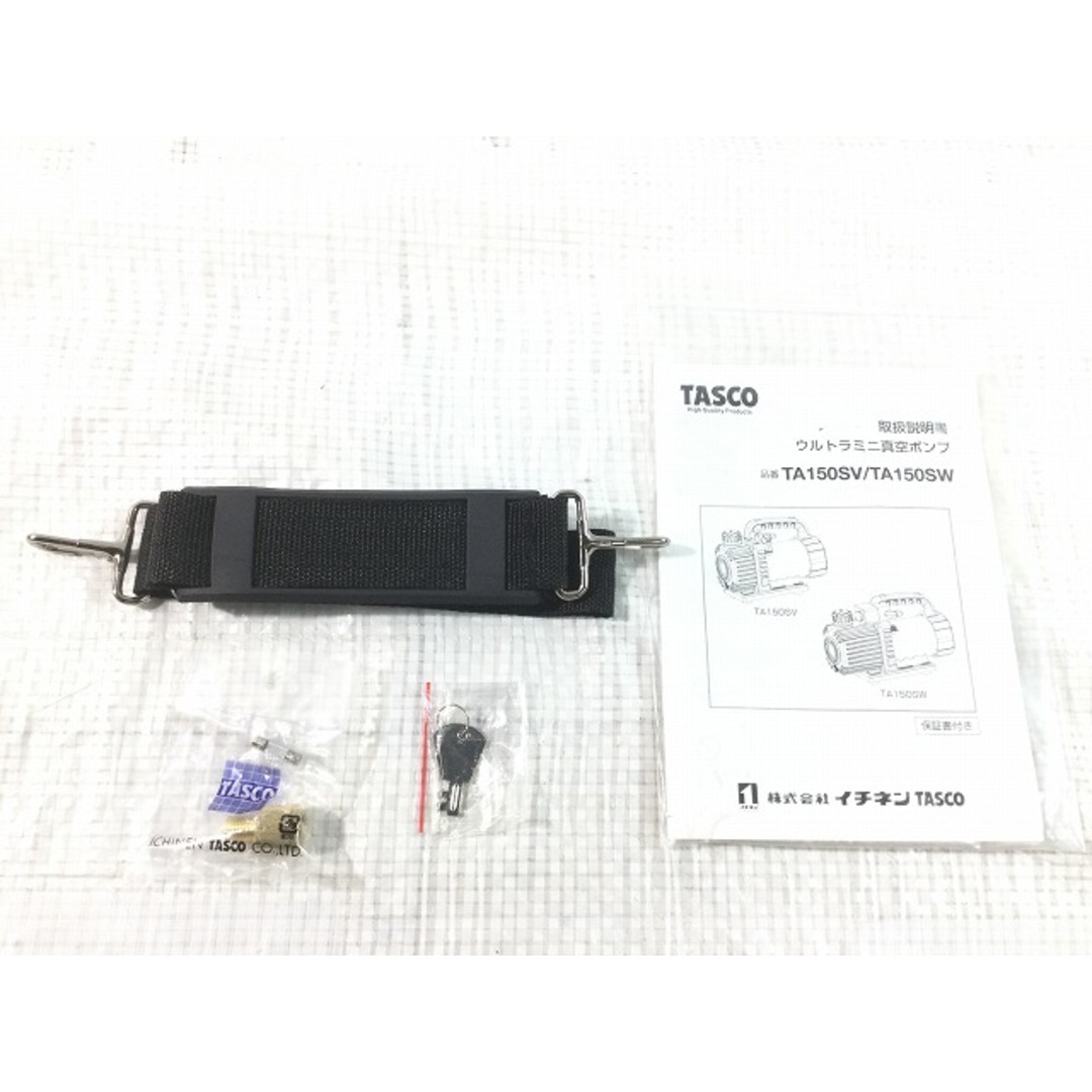 ☆極美品☆TASCO タスコ オイル逆流防止弁付 ウルトラミニシングルテージ 真空ポンプ TA150SV 専用ケース TA150CS-21 イチネン 74000