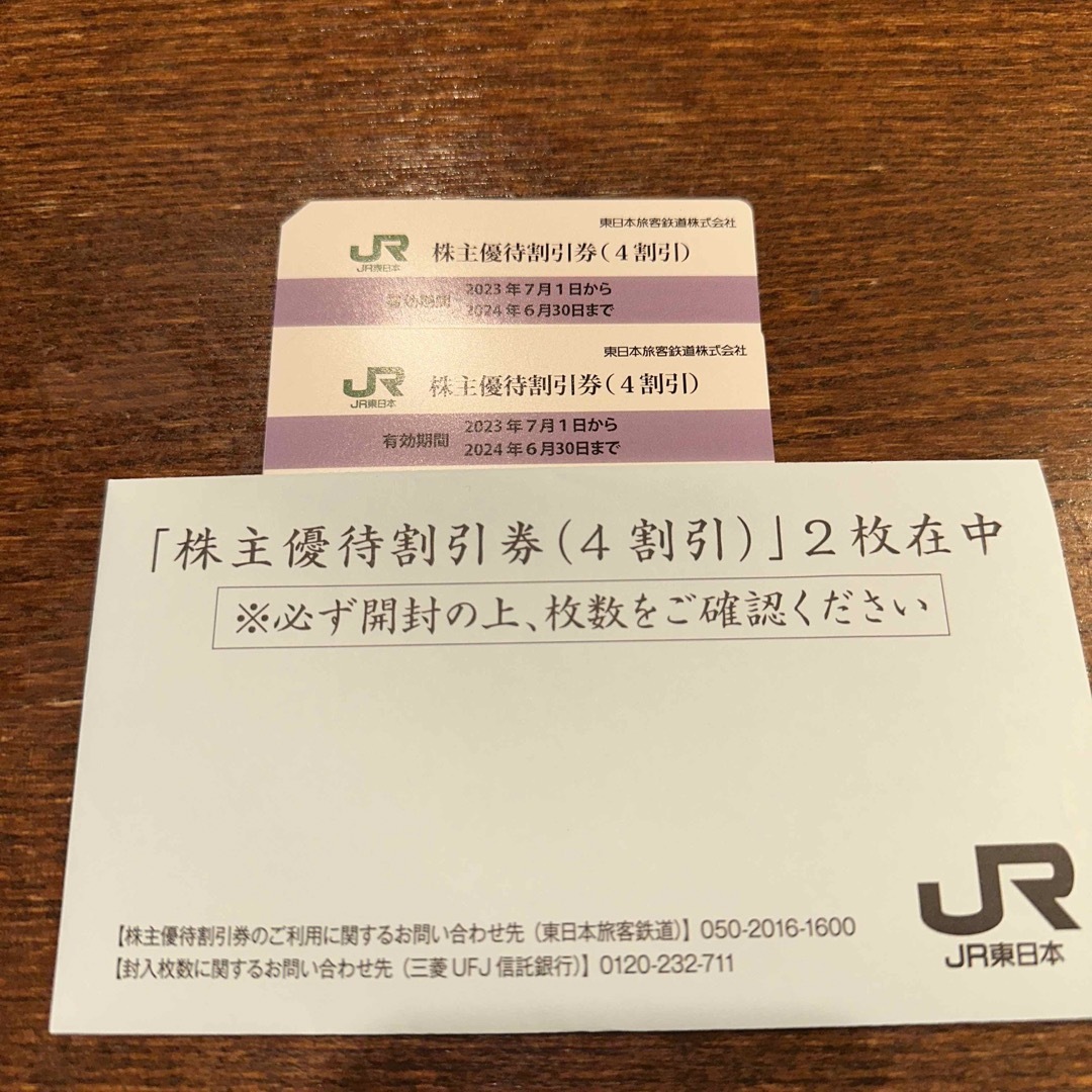 JR東日本株主券2枚