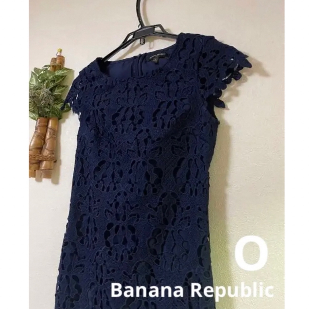 Banana Republic バナリパ   美総レース　ワンピース　O