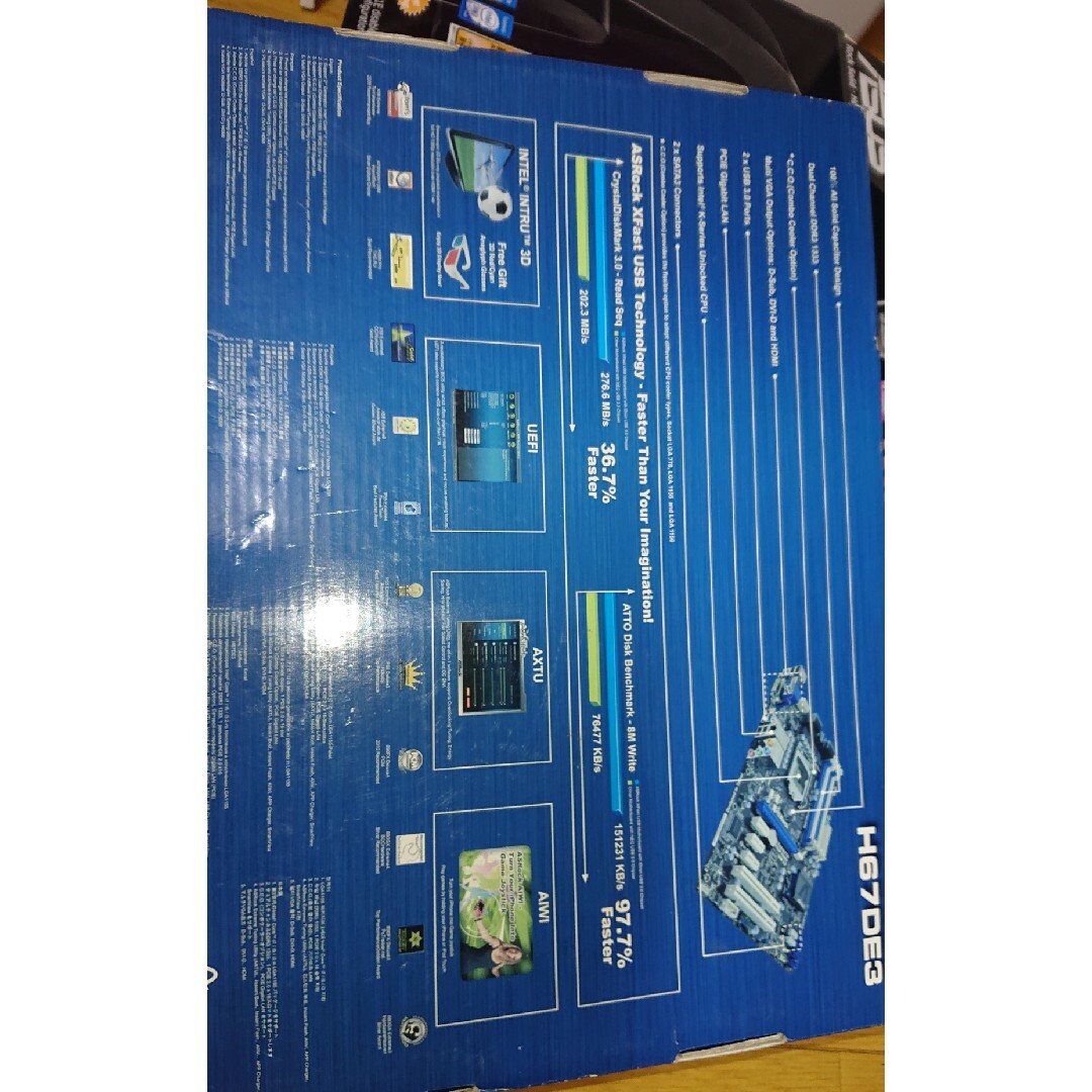H67DE3マザーボード スマホ/家電/カメラのPC/タブレット(PCパーツ)の商品写真