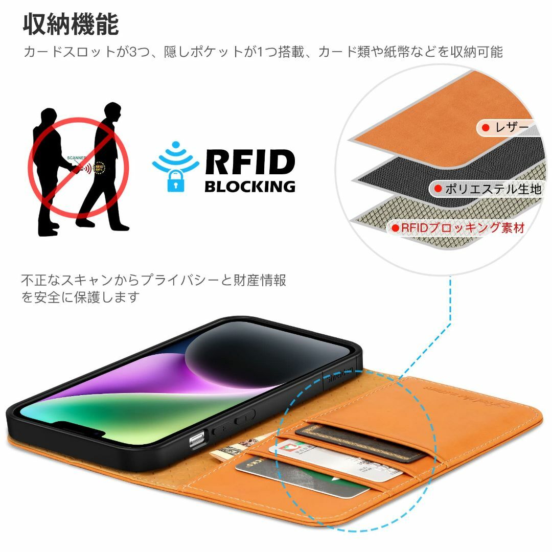 色: ブラウン】SHIELDON iPhone 14 ケース 手帳型 本革レザの通販 by ... 【色: ブラウン】SHIELDON iPhone 14 ケース 手帳型 本革レザ