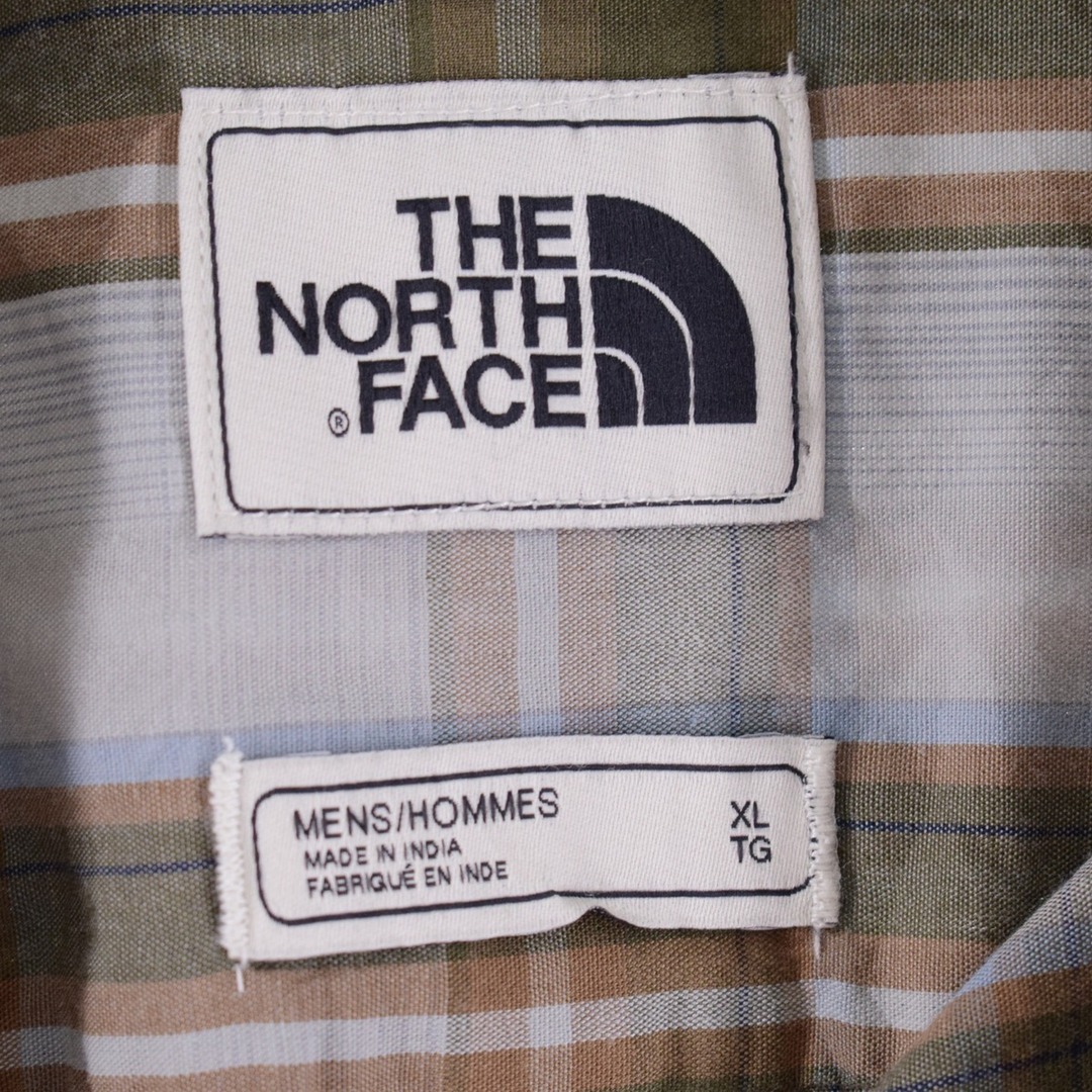 THE NORTH FACE(ザノースフェイス)の古着 ザノースフェイス THE NORTH FACE 半袖 チェックシャツ メンズXL /eaa343165 メンズのトップス(シャツ)の商品写真