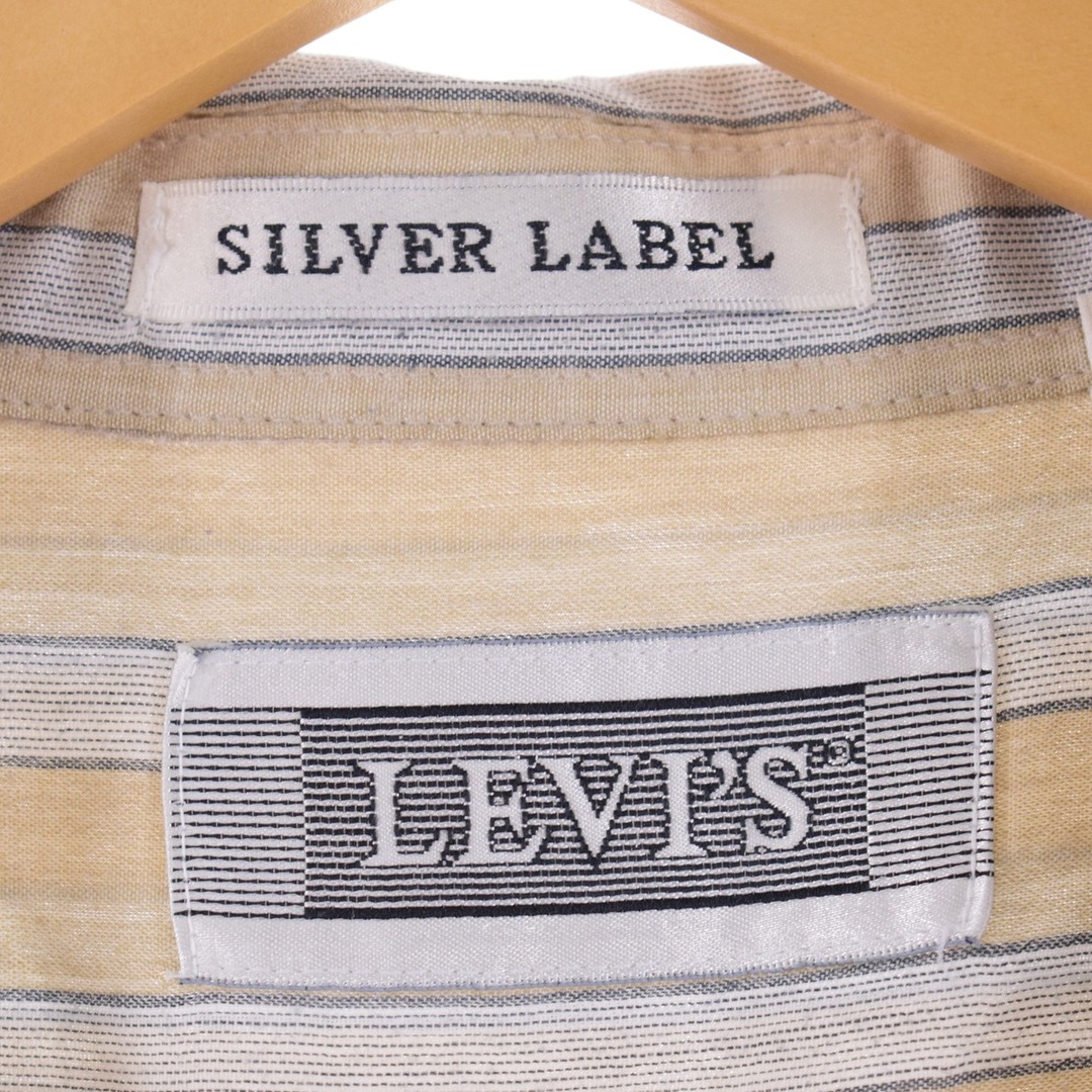 Levi's(リーバイス)の古着 リーバイス Levi's SILVER LABEL 半袖 ボタンダウン ストライプシャツ メンズXL ヴィンテージ /eaa348257 メンズのトップス(シャツ)の商品写真
