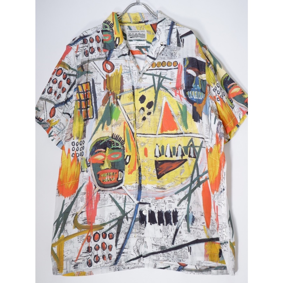 WACKO MARIA(ワコマリア)のWACKO MARIAワコマリア JEAN MICHEL BASQUIAT S/S HAWAIIAN SHIRT (TYPE-2)ジャンミシェルバスキア半袖ハワイアンシャツ【M】【MSHA71813】 メンズのトップス(その他)の商品写真