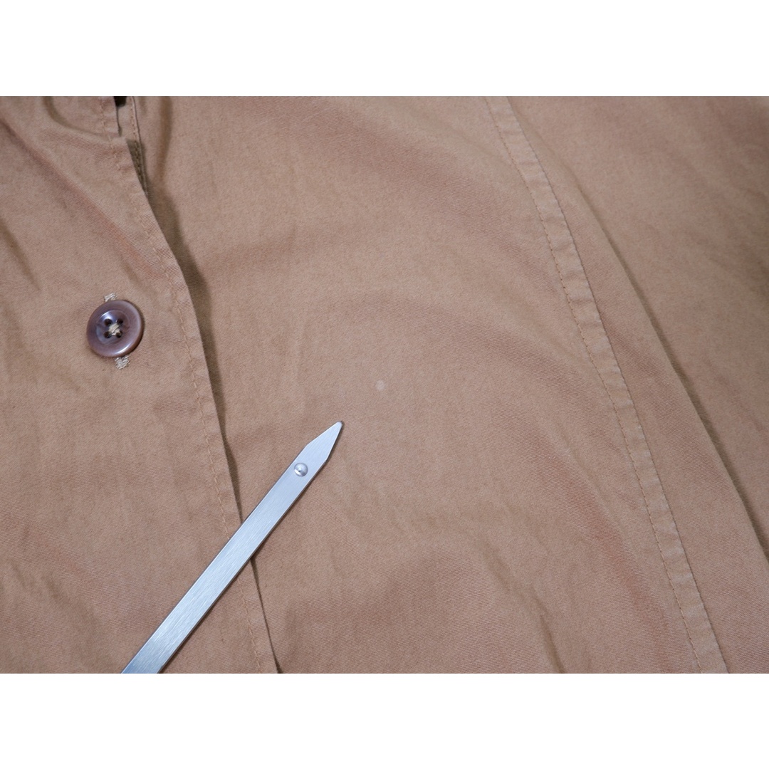 メンズマーガレット ハウエル／MARGARET HOWELL ステンカラーコート ジャケット JKT アウター メンズ 男性 男性用コットン 綿 キャンバス ネイビー 紺  ショップコート ウォッシュ加工