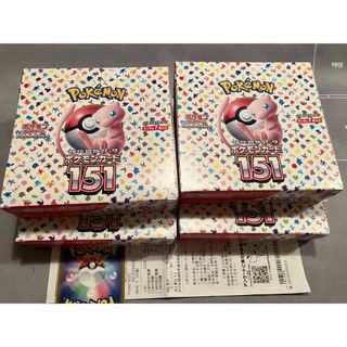 ポケモン(ポケモン)のポケモンカード　151 ボックス　4ボックス　シュリンクなし　ペリペリあり(Box/デッキ/パック)