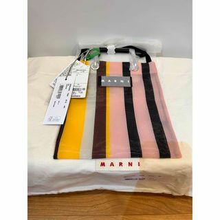 マルニ(Marni)の新品 送料無料 MARNI ストライプミニショルダーバッグ ローズ(ショルダーバッグ)