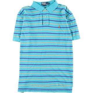 ラルフローレン(Ralph Lauren)の古着 ラルフローレン Ralph Lauren POLO by Ralph Lauren 半袖 ボーダー ポロシャツ メンズL /eaa347630(ポロシャツ)