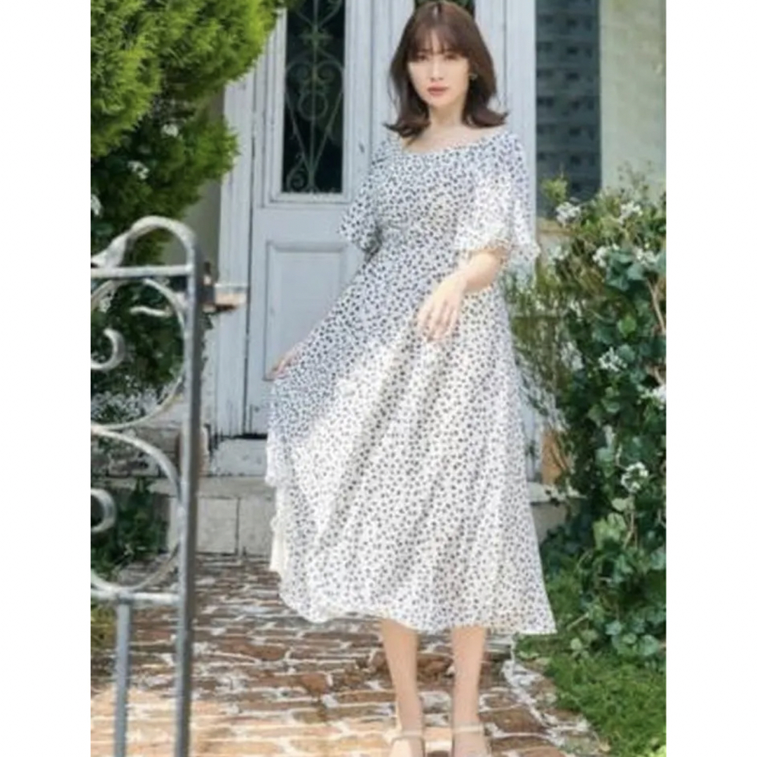 herlipto Heart Petal Midi Dressロングワンピース/マキシワンピース