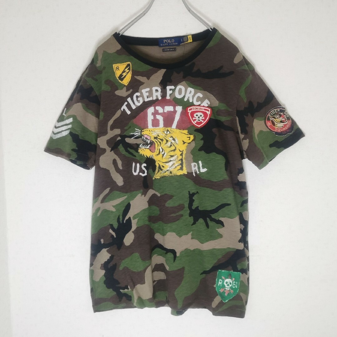 【新品タグ付き】ポロラルフローレン タイガーフォース リンガーネック カモフラ