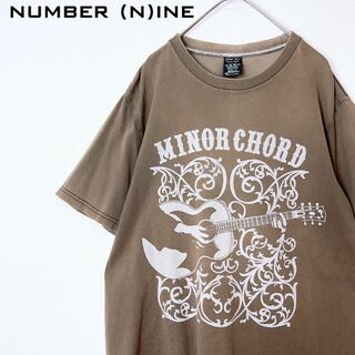 ナンバーナイン(NUMBER (N)INE)のNUMBER (N)INE　ダメージ加工　半袖Tシャツ　ギターイラスト　２(Tシャツ/カットソー(半袖/袖なし))