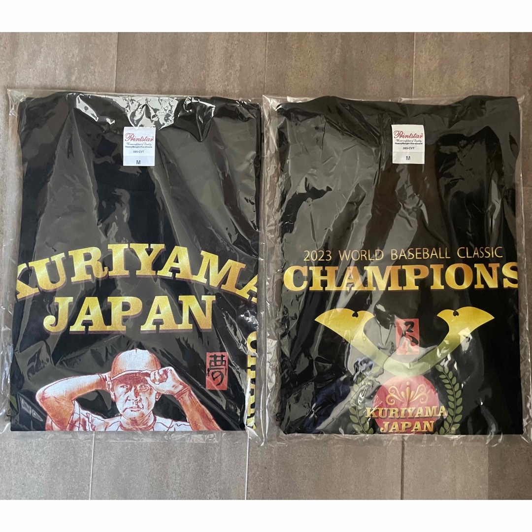 栗山英樹監督  WBC 優勝記念Tシャツ　侍ジャパン  XLサイズ 2種