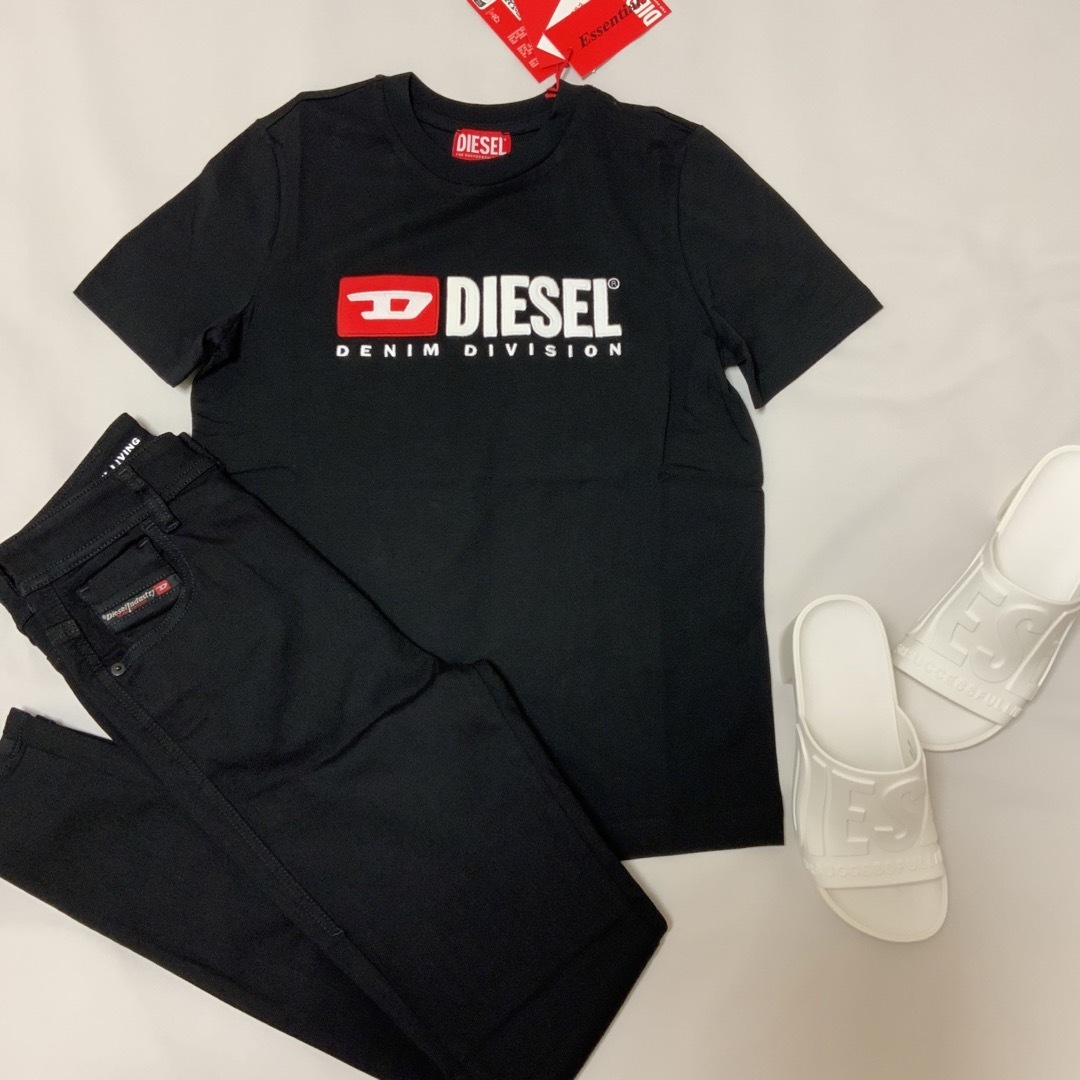 洗練されたデザイン DIESEL T-REG DIV Tシャツ グレー L