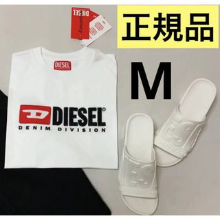 ディーゼル(DIESEL)の洗練されたデザイン　DIESEL　T-REG DIV　Tシャツ　ホワイト　M(Tシャツ(半袖/袖なし))