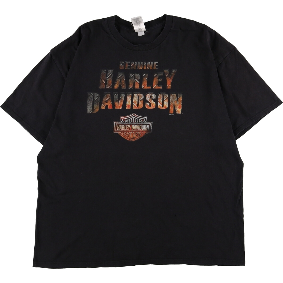 ハーレーダビッドソン Harley-Davidson 両面プリント モーターサイクル バイクTシャツ メンズXXL /eaa348929