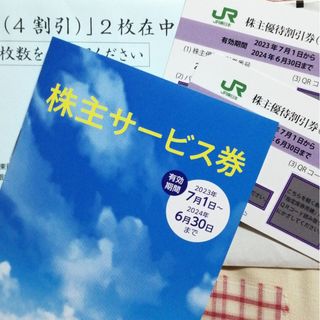 JR東日本優待券2枚と株主サービス券(その他)