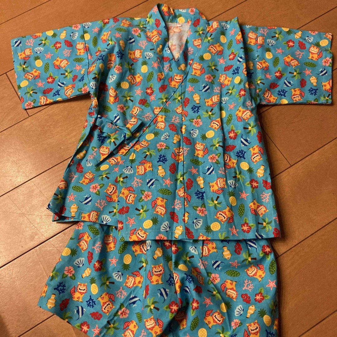 甚平　キッズ キッズ/ベビー/マタニティのキッズ服男の子用(90cm~)(甚平/浴衣)の商品写真