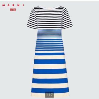 ユニクロ(UNIQLO)のユニクロ マルニコラボ ボーダーワンピース(ひざ丈ワンピース)