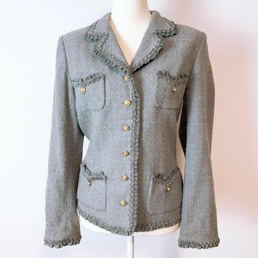 人気商品!! INGEBORG PINKHOUSE ツイードジャケット ジャケット