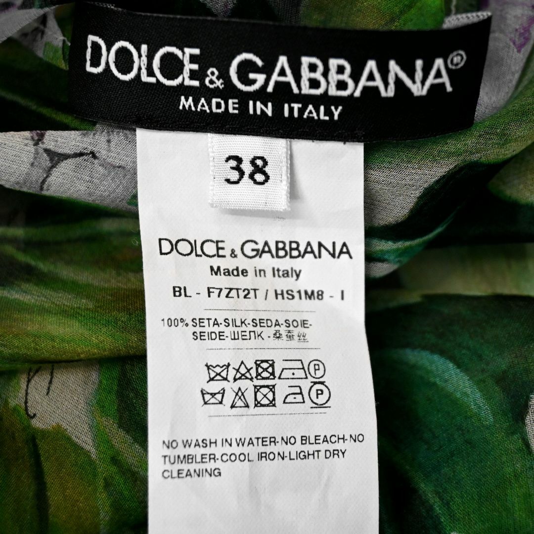 DOLCE&GABBANA(ドルチェアンドガッバーナ)の★DOLCE&GABBANA★未使用★シルク★hydrangea★プルオーバー レディースのトップス(シャツ/ブラウス(長袖/七分))の商品写真