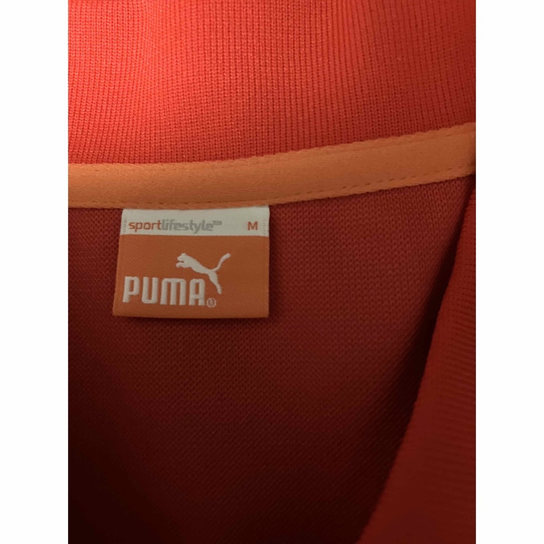 PUMA(プーマ)のプーマゴルフ　メンズポロシャツ　赤ストライプ柄 スポーツ/アウトドアのゴルフ(ウエア)の商品写真