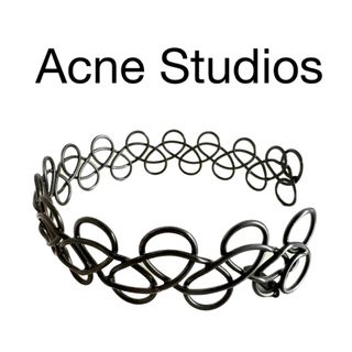 アクネストゥディオズ(Acne Studios)のACNE Studios レア　ダークグレー　チョーカー(ネックレス)