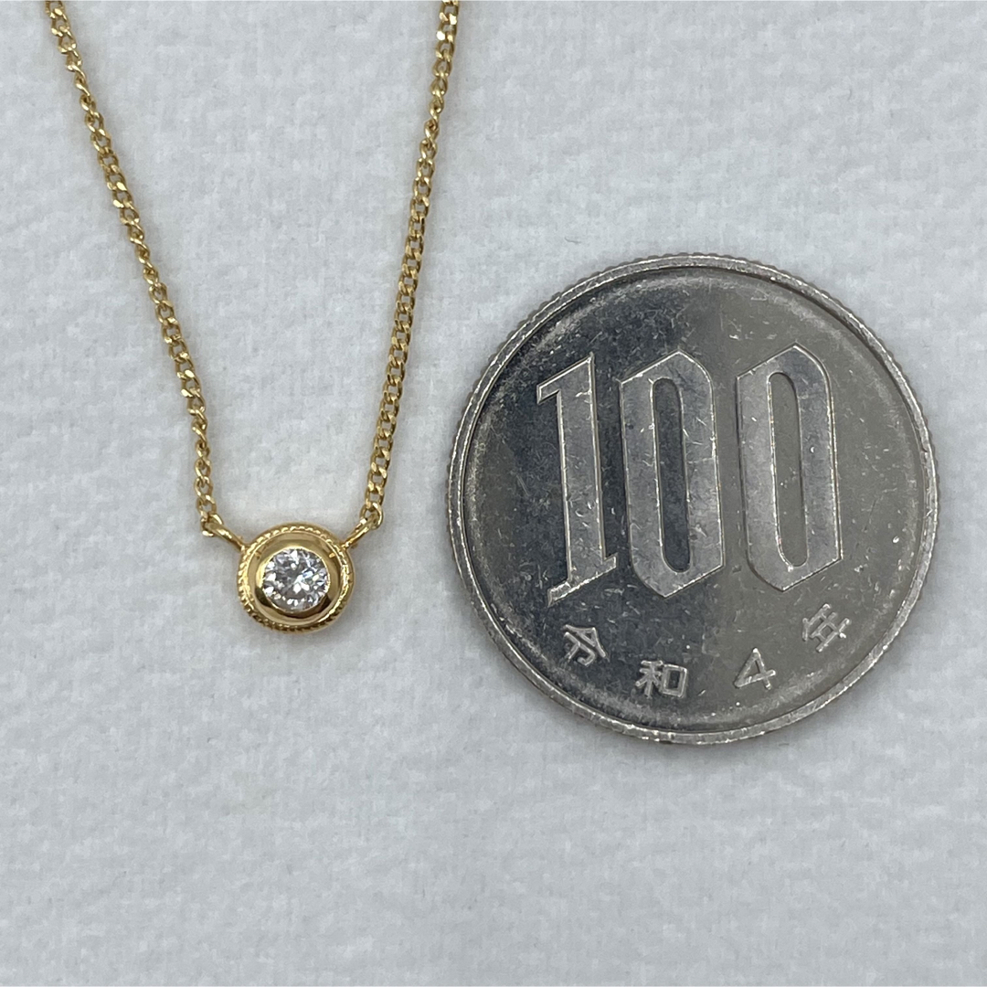 4℃ - 4℃ k18 一粒ダイヤ ネックレスの通販 by Am's shop|ヨンドシー
