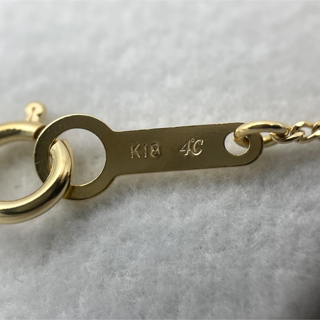 4℃ - 4℃ k18 一粒ダイヤ ネックレスの通販 by Am's shop|ヨンドシー