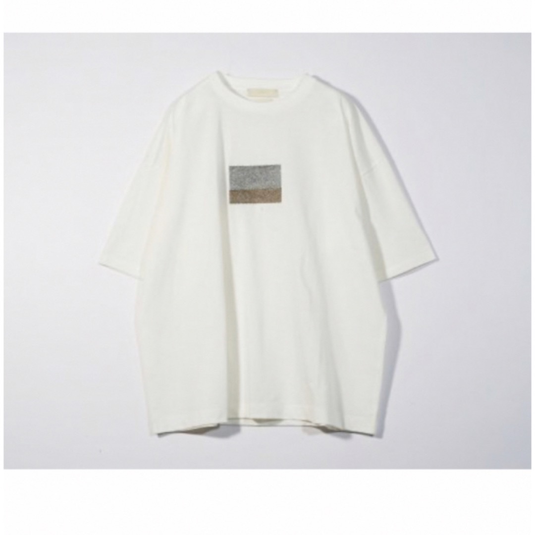 YOKE  MORANDI EMBROIDERED T-SHIRT(WHITE)