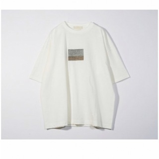 ヨーク(YOKE)のYOKE  MORANDI EMBROIDERED T-SHIRT(WHITE)(Tシャツ/カットソー(半袖/袖なし))