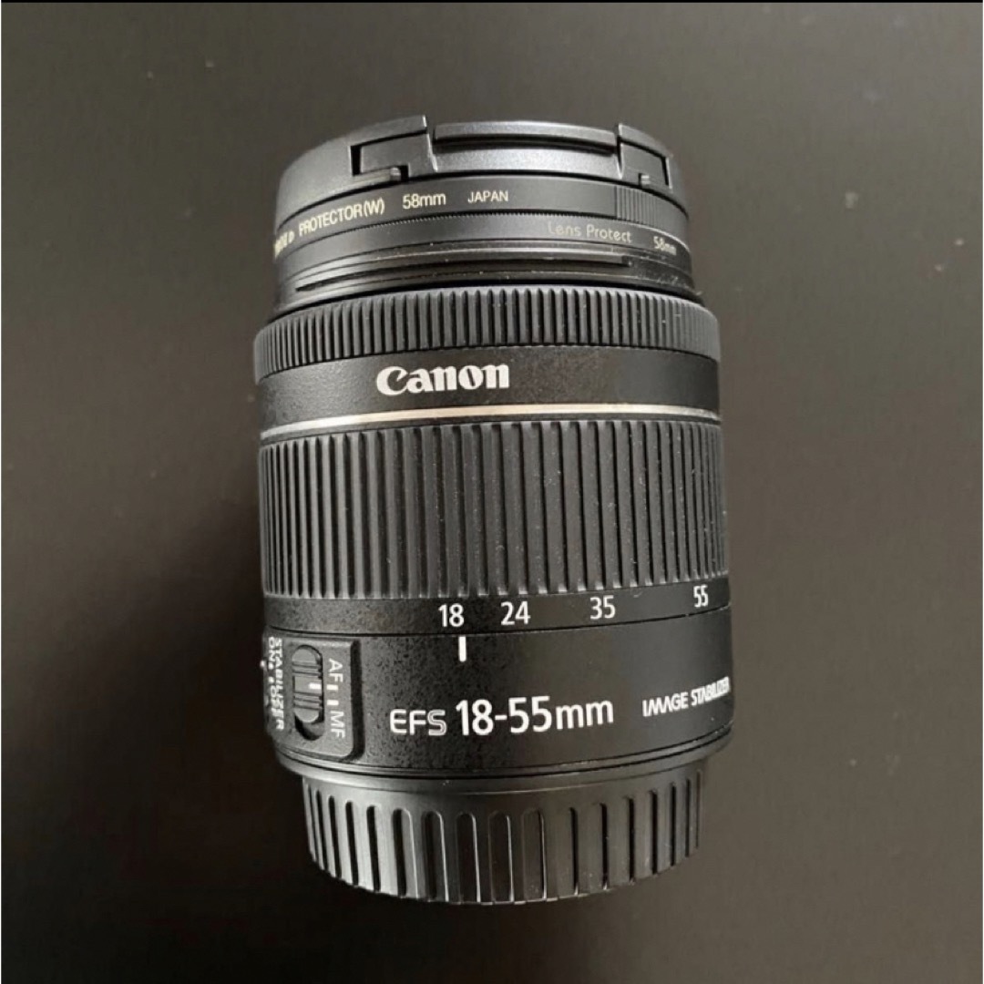 Canon EF-S18-55mmF4.0-5.6IS STM保護フィルター付き