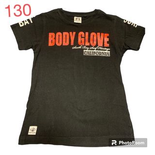 ボディーグローヴ(Body Glove)のBODY GLOVEボディグローブ 半袖Tシャツ130  ブラック黒プリントラメ(Tシャツ/カットソー)