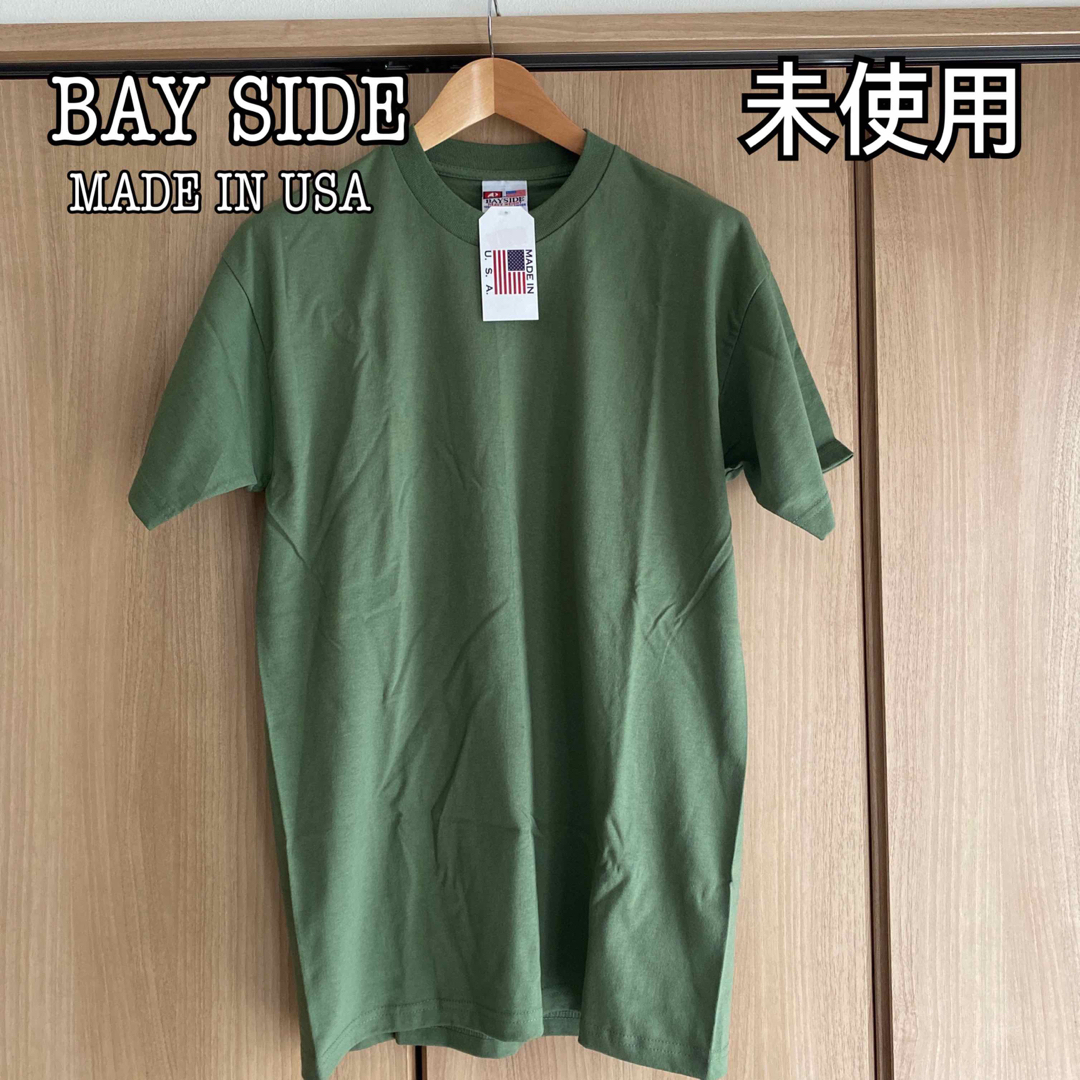 BAY SIDE(ベイサイド)の未使用 BAY SIDE ヘビーウエイト クルーネックTシャツ USA製 メンズのトップス(Tシャツ/カットソー(半袖/袖なし))の商品写真