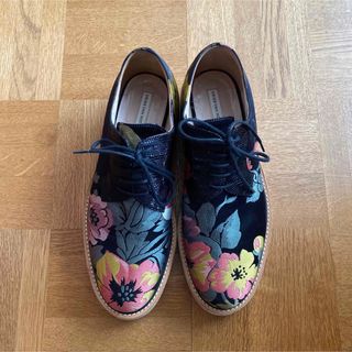 dries van noten ドリスヴァンノッテン　花柄　レースアップシューズ