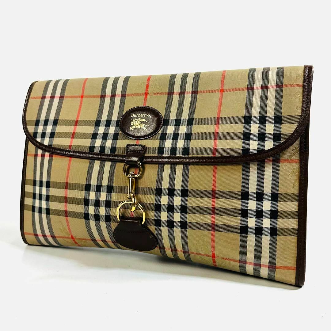BURBERRY - 【美品】バーバリー ヴィンテージ クラッチバッグ